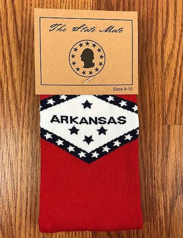 Arkansas State Flag Dress Socks