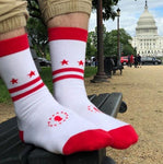 Washington D.C. Flag Socks