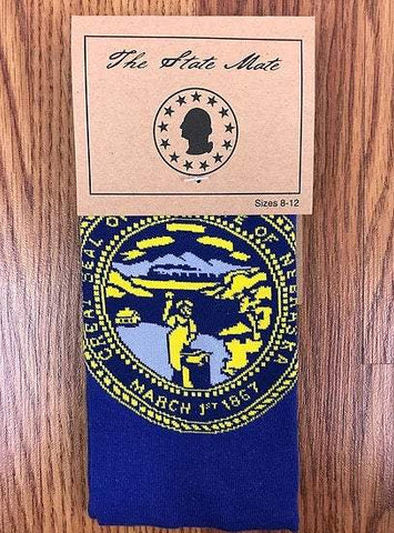 Nebraska State Flag Dress Socks