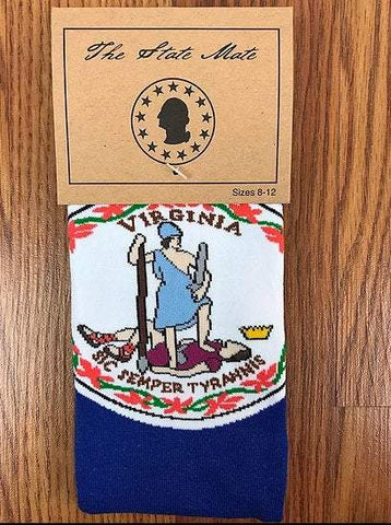 Virginia State Flag Dress Socks