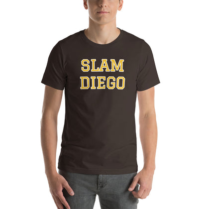Slam Diego Padres Brown and Gold T-Shirt